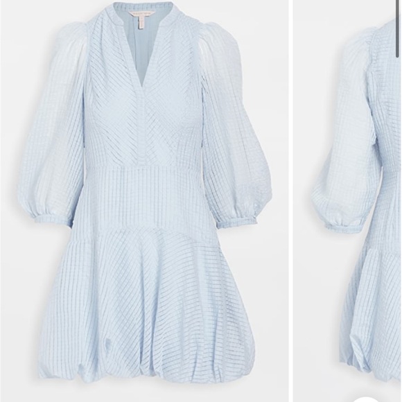 Rebecca Taylor puff sleeve bubble hem dress - Picture 11 of 16